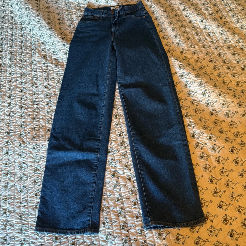 Madewell Dark Blue Perfect Vintage Wide Leg Jean